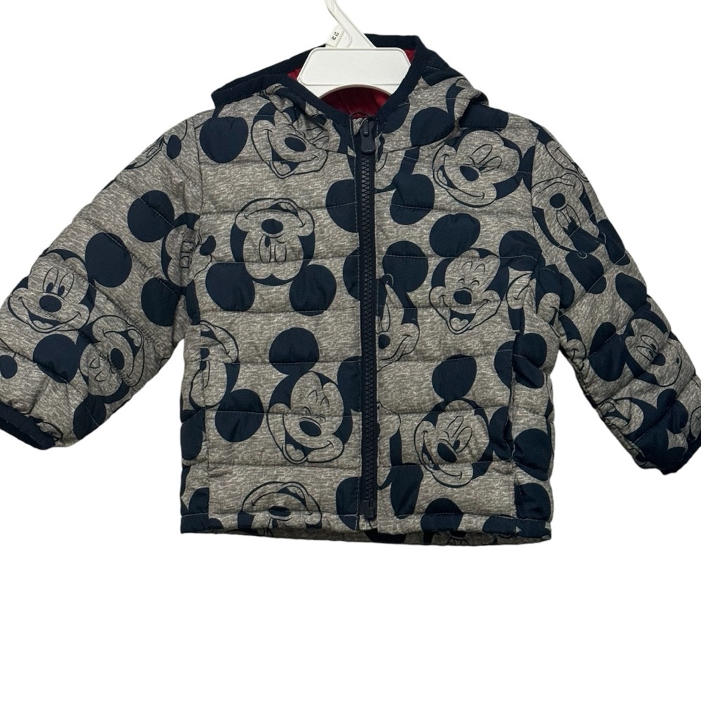 Gap Disney Mickey Mouse Puffer Jacket.12-18 Months